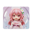 天使みなみちゃんの幸運の翼（個別スタンプ：5）