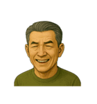 言葉はいらない。顔で伝える親父スタンプ（個別スタンプ：3）