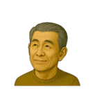 言葉はいらない。顔で伝える親父スタンプ（個別スタンプ：8）