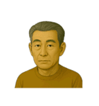 言葉はいらない。顔で伝える親父スタンプ（個別スタンプ：10）