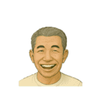 言葉はいらない。顔で伝える親父スタンプ（個別スタンプ：13）