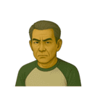 言葉はいらない。顔で伝える親父スタンプ（個別スタンプ：24）