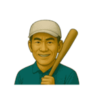 言葉はいらない。顔で伝える親父スタンプ（個別スタンプ：25）