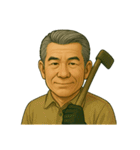 言葉はいらない。顔で伝える親父スタンプ（個別スタンプ：27）