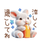 夏のうさぎの赤ちゃん♡（個別スタンプ：12）