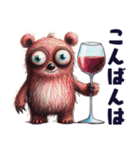 クセ強くまの日常スタンプ（個別スタンプ：3）