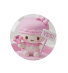 ジュエリーマカロンちゃん(丸型)（個別スタンプ：1）