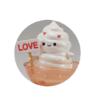 ホイップクリームちゃんカプセルトイ(丸型)（個別スタンプ：1）