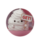 ホイップクリームちゃんカプセルトイ(丸型)（個別スタンプ：3）