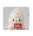 ホイップクリームちゃんカプセルトイ(四角)（個別スタンプ：7）