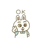 うさぎコックさん 日本語（個別スタンプ：16）