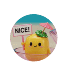 トロピカルドリンクカプセルトイ(丸型)（個別スタンプ：5）