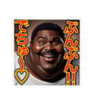 【※赤ちゃん言葉を使う♡デブの黒人男性】（個別スタンプ：13）