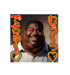【※赤ちゃん言葉を使う♡デブの黒人男性】（個別スタンプ：25）