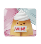 ホイップクリームプリンちゃん(四角型)（個別スタンプ：8）
