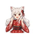 もじもじ狐娘こゆきの大感情スタンプ（個別スタンプ：22）