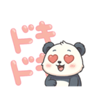 パンダのデカ文字スタンプ（個別スタンプ：13）
