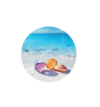 癒しの澄んだ海.シーグラス.瓶.Healing sea（個別スタンプ：5）