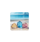癒しの澄んだ海.シーグラス.瓶.Healing sea（個別スタンプ：8）
