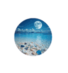 癒しの澄んだ海.シーグラス.瓶.Healing sea（個別スタンプ：15）