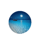 癒しの澄んだ海.シーグラス.瓶.Healing sea（個別スタンプ：16）