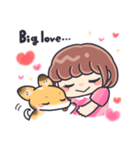 エマちゃんとわたし（個別スタンプ：1）