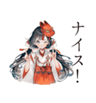 巫女さんのおみくじ★和風（個別スタンプ：36）