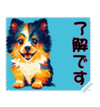 子犬の メッセージ スタンプ 51（個別スタンプ：14）