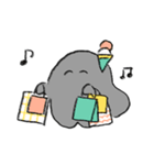 おいしいおばけ 旅行(文字無し)（個別スタンプ：9）