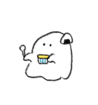 おいしいおばけ 旅行(文字無し)（個別スタンプ：10）