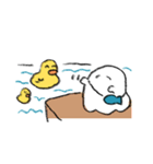 おいしいおばけ 旅行(文字無し)（個別スタンプ：40）