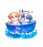 夏に毎日使える 星 宇宙 水彩 動物 日常（個別スタンプ：2）