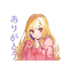 パーカーの女の子★深夜のつぶやき（個別スタンプ：3）