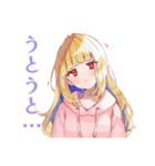 パーカーの女の子★深夜のつぶやき（個別スタンプ：20）