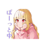 パーカーの女の子★深夜のつぶやき（個別スタンプ：28）