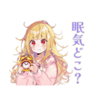パーカーの女の子★深夜のつぶやき（個別スタンプ：30）