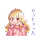 パーカーの女の子★深夜のつぶやき（個別スタンプ：39）