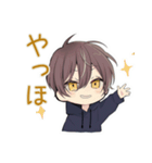ゆる寝起き★ちびパーカーくん（個別スタンプ：3）
