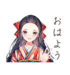 大正女学生★読書に夢中（個別スタンプ：2）
