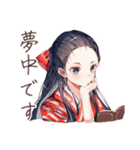 大正女学生★読書に夢中（個別スタンプ：6）