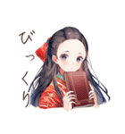 大正女学生★読書に夢中（個別スタンプ：9）