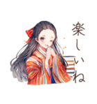 大正女学生★読書に夢中（個別スタンプ：19）