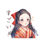 大正女学生★読書に夢中（個別スタンプ：23）