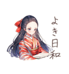 大正女学生★読書に夢中（個別スタンプ：40）