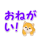 カラフル超でか文字♪ころころ豆柴（個別スタンプ：23）