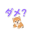 カラフル超でか文字♪ころころ豆柴（個別スタンプ：24）