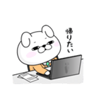 うごくやる気のないうさぎ100％（個別スタンプ：21）