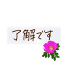 文字大きめ＊ひとこと挨拶スタンプ（個別スタンプ：2）