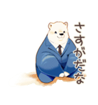 熱血★しろくま先輩社員の指導（個別スタンプ：25）