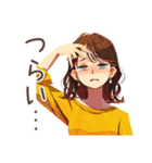カフェイン切れ★情緒不安定な丸の内OL（個別スタンプ：4）